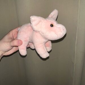 Douglas Betina Buttons pink pig plush stuffed animal 6”
